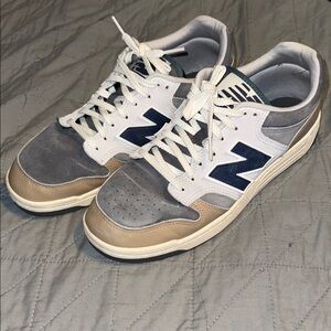 New Balance Men's Grey Brown Court Sneaker Shoes - BB480LGB